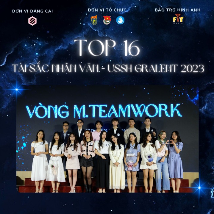 TOP 16 USSH GRALENT 2023 CHÍNH THỨC LỘ DIỆN