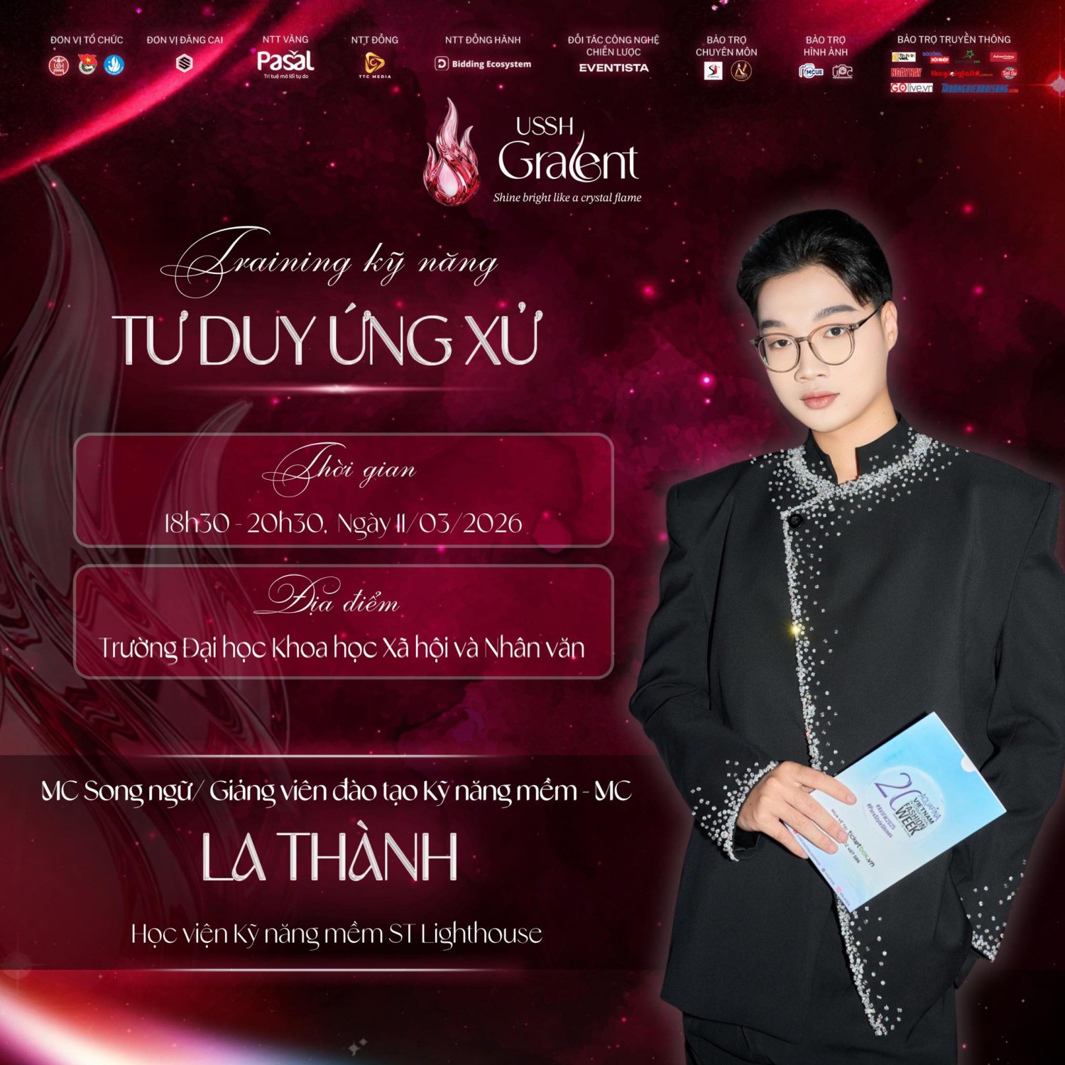 MC Song ngữ /Giảng viên Kỹ năng mềm – MC La Thành